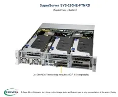 Сервер Supermicro SuperServer 220HE-FTNRD Complete System only - Беарбон Intel Sockel 4189 (Xeon Scalable) (SYS220HEFTNRD) Киев - изображение 1