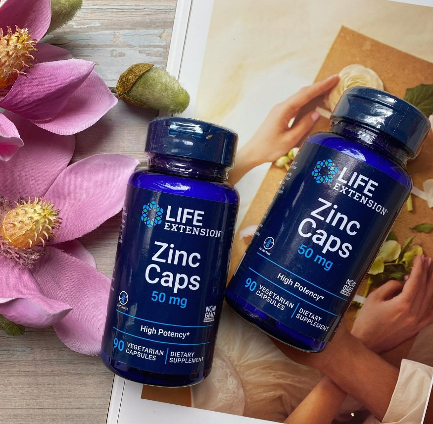 Цинка цитрат Life Extension Zinc Caps 50 мг 90 капс Киев - изображение 2
