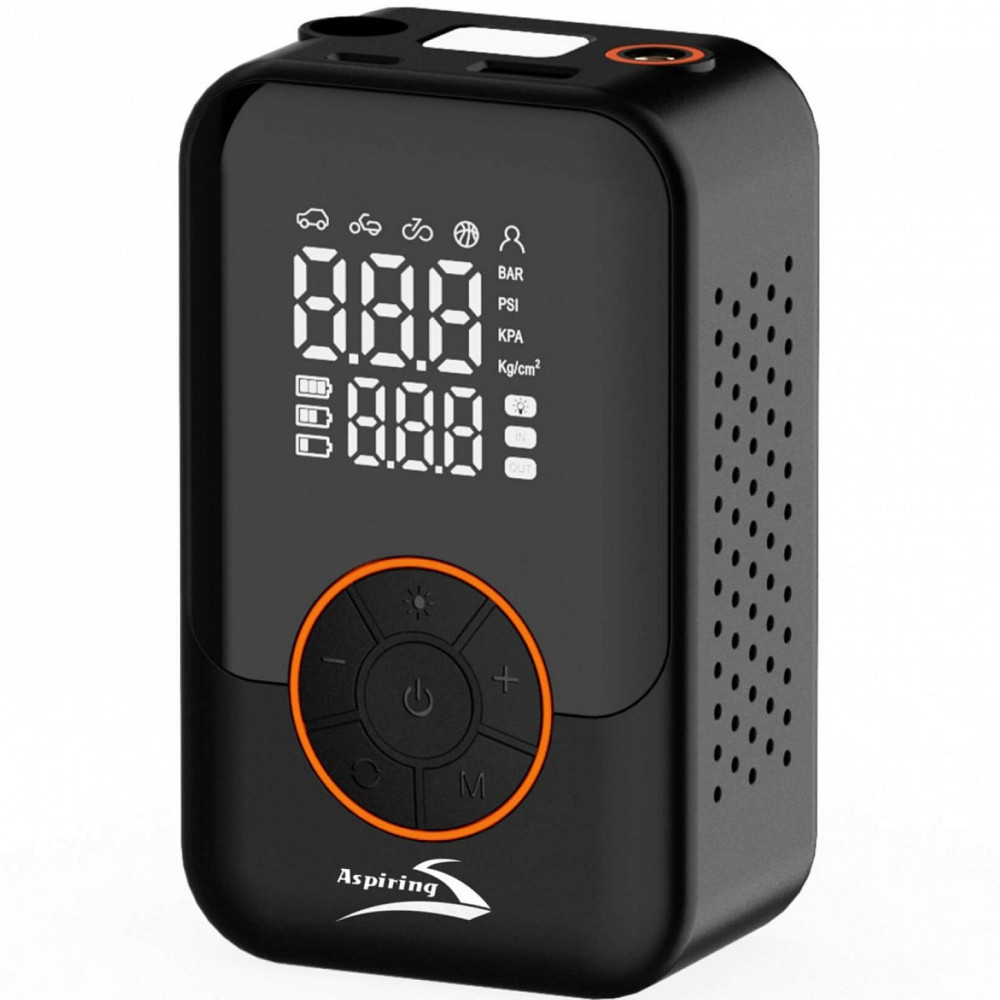 Автомобільний портативний компресор Aspiring Storm 5 70W Power Bank 4000 мАг/LED Винница - изображение 5