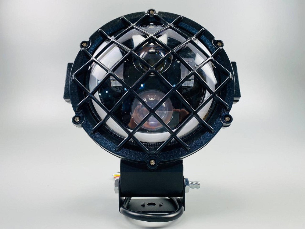 Фара головного світла LED, жовте та біле світло (ближній + дальній + DRL) 5.75 дюйма Мукачево - фото 6