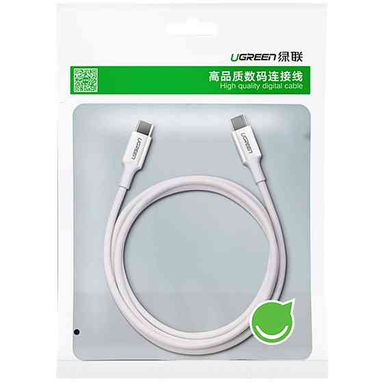 Кабель USB 2.0 Type-C M-M, 1 м, 60W Білий, ABS Cover US264 UGREEN Вінниця