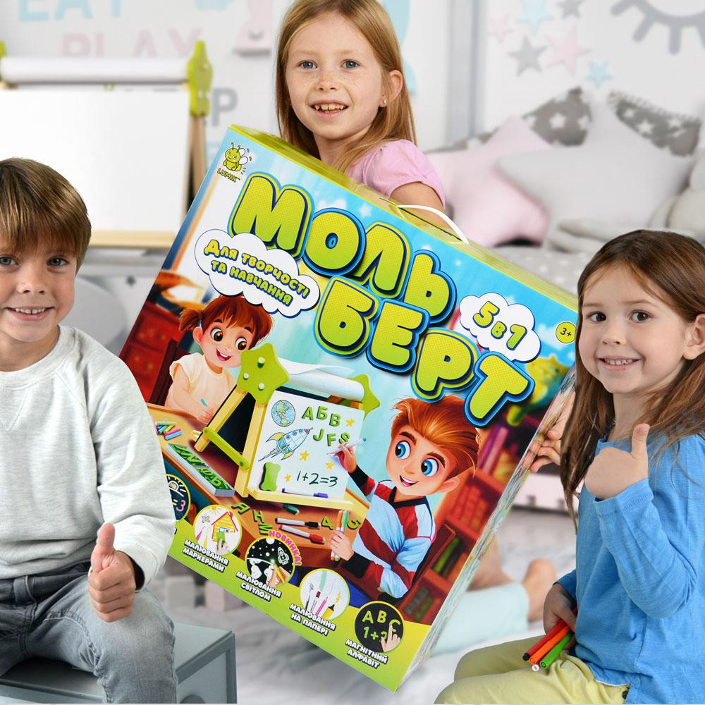 Мольберт детский двухсторонний для творчества и обучения «5в1» Киев - изображение 9