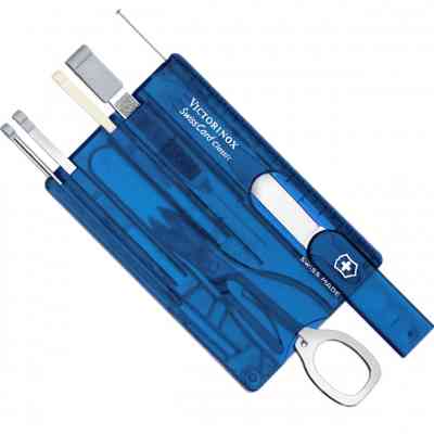 Нож Victorinox SwissCard Transparent Blue (0.7122.T2) Винница