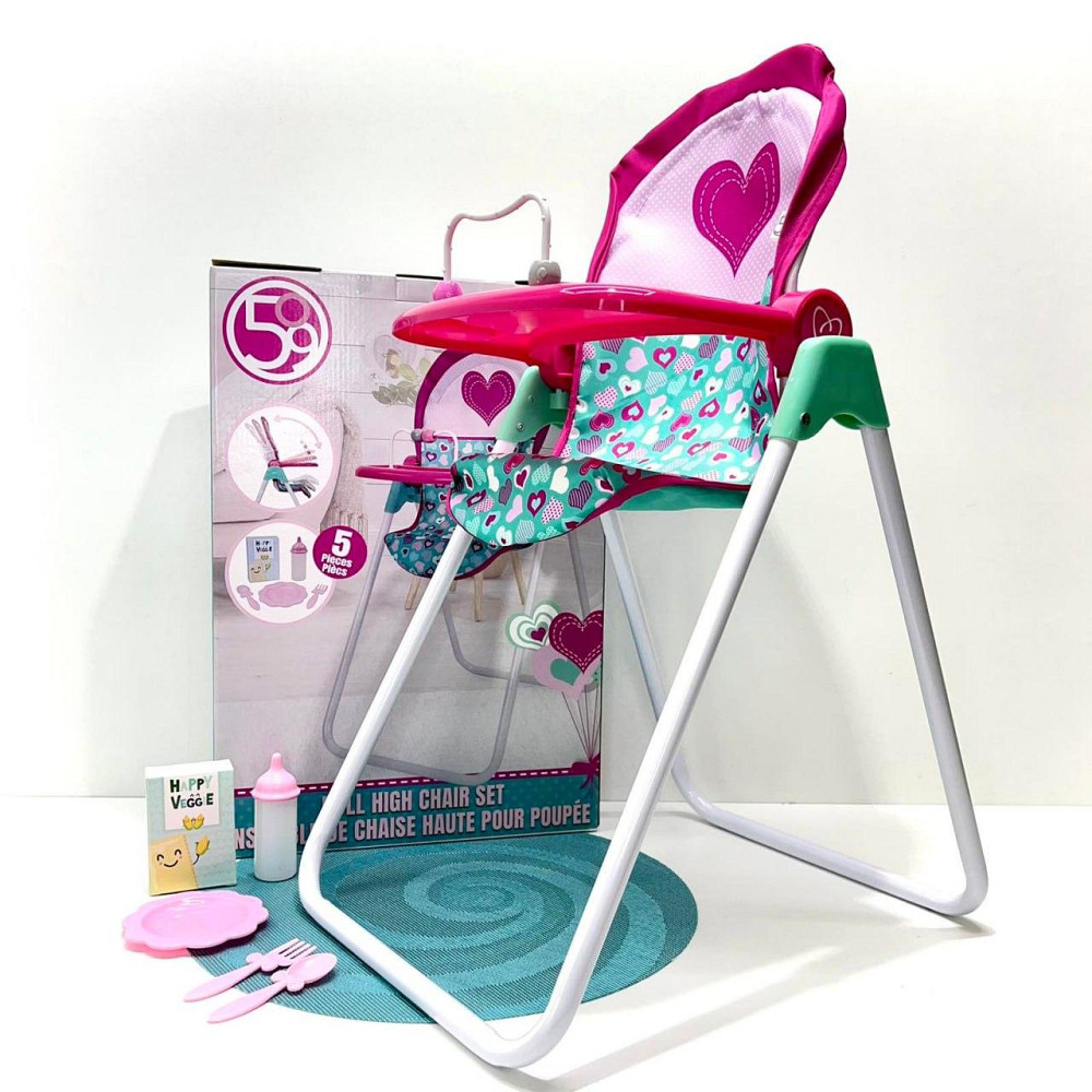 Ляльковий стільчик для годування ляльок FiVEoNiNE Рожевий (T771057) Чернигов - изображение 7