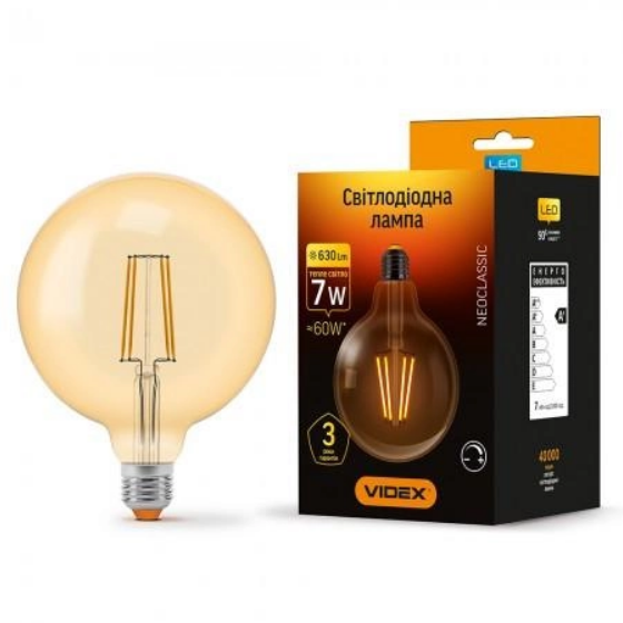 Лампа G45 4W E14 4100К 220V Filament LED Videx Житомир