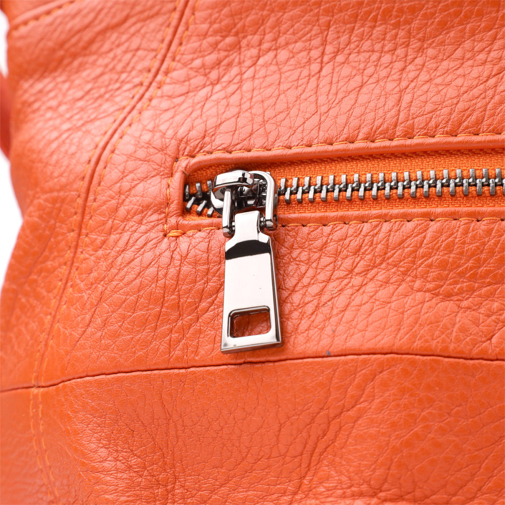 Яскрава сумка для жінок з натуральної шкіри Vintage 22990 Помаранчевий Київ - фото 5