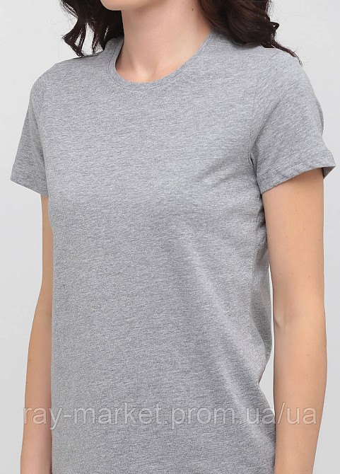 Футболка базовая Stedman Classic-T Unisex женская приталенная серый меланж (ST2600-GYH ) Киев - изображение 2