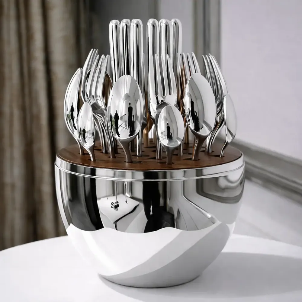 Столовые приборы из нержавеющей стали EGG 24 шт Silver Коломия - фото 3