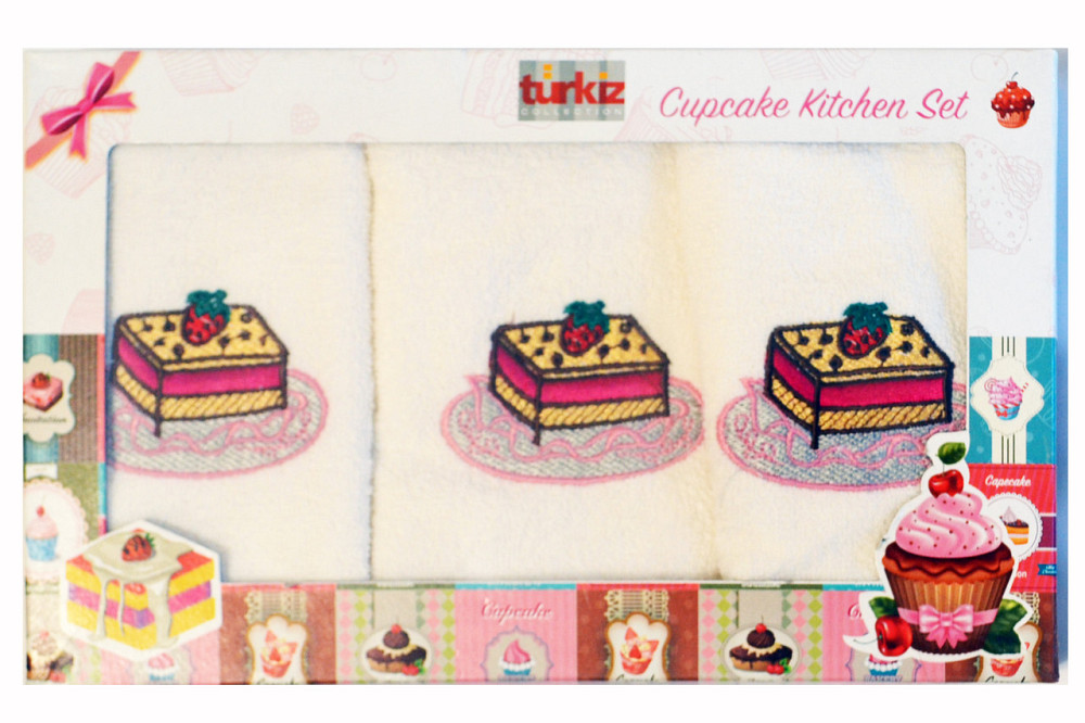 Набор из трёх кухонных полтенец. 30х50 см 100% Хлопок, Турция. Одесса - изображение 1