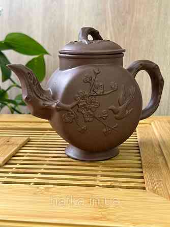 Чайник заварювальний ісинська глина 600 мл "Голубка" світлий Т2587 Київ