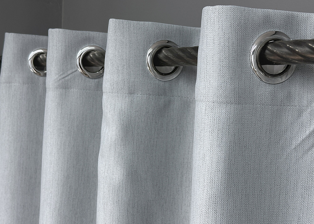 Комплект штор на люверсах VR-Textil Блекаут двосторонній Scandi № 1899ш Сіро-блакитний 150х250 см 2 шт (37-0306) Київ - фото 6