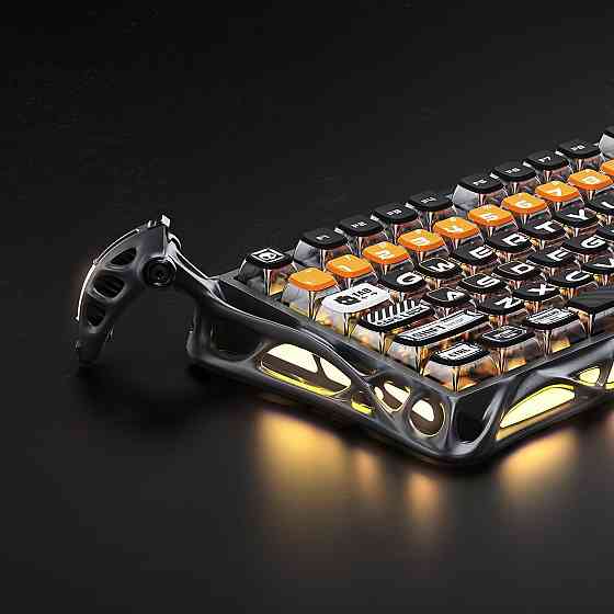 Клавіатура бездротова GravaStar Mercury K1 Pro CyberFlare (GSK1PRO_BO_BLK) ( 16355 ) Харків