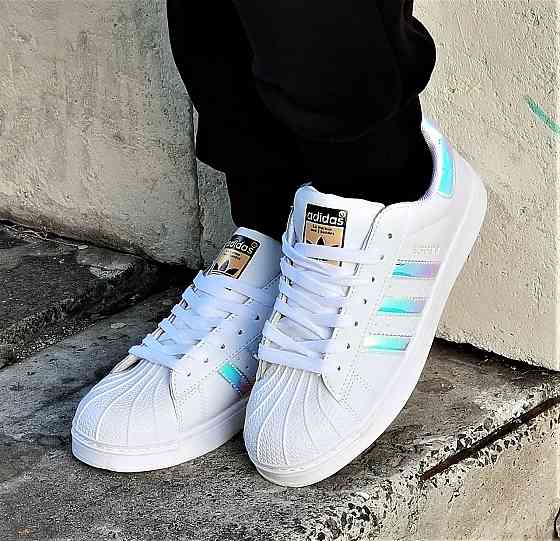 Кросівки Adidas Superstar Білі Адідас Суперстар Шкіряні (розміри: 36,37,38,39,40) — 29-1 Відео Огляд Дніпро
