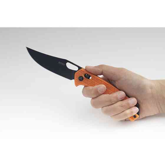 Ніж складаний туристичний SRM Retriever 9201-PJ (9 см) 8Cr13MoV / FRN помаранчевий Київ