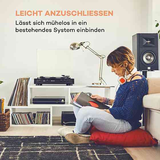 Повністю автоматичний програвач Fullmatic USB-передпідсилювач чорний Чорний (Німеччина, читати опис) Рівне