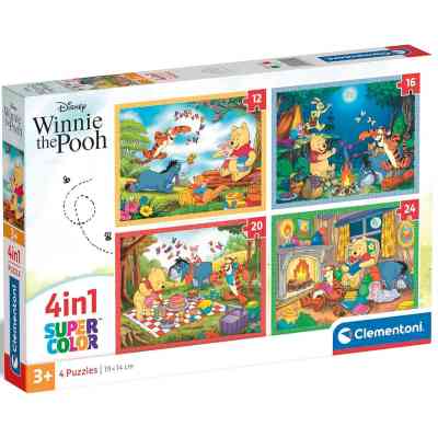 Пазл Clementoni 4 в 1 Winnie the Pooh, 12,16,20 та 24 елементи (21514) Вінниця