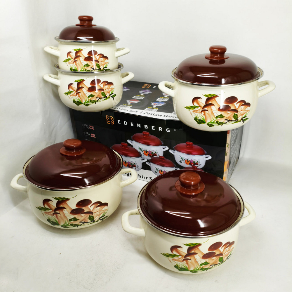 Комплект кастрюль, Комплект металлических кастрюль Набор для электронной плиты UG-28 Львов - изображение 5