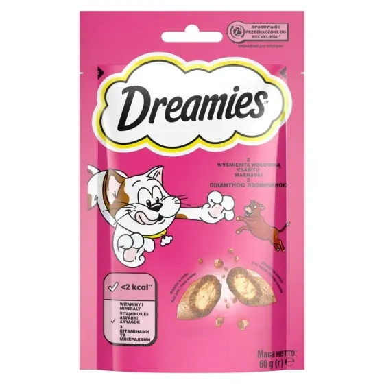 Лакомство для кошек Dreamies с говядиной, 60 г Винница