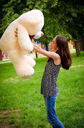 М'яка  іграшка подарунок на 8 березня плюшевий ведмедик Бойд 125 см Абрикос Тернопіль