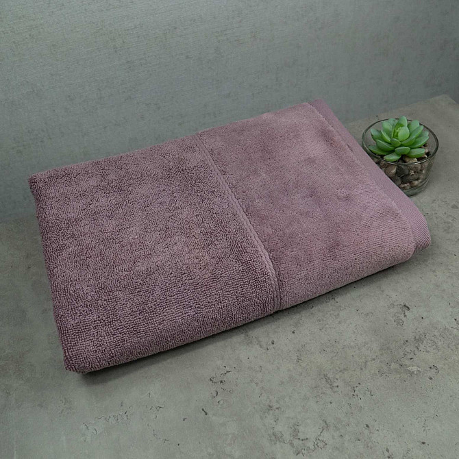 Набор полотенец велюр/махра 2шт GM Textile 50x90см, 70x140см Премиум качества Milado 550г/м2 (Пепель Сумы - изображение 6