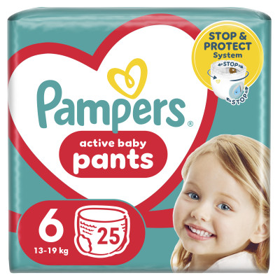 Підгузки Pampers трусики Pants Giant Розмір 6 (14-19 кг) 25 шт (8006540069745) Вінниця - фото 1