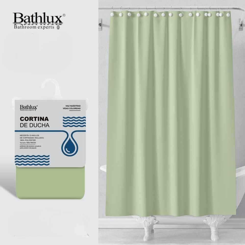 Шторка для ванной и душа Bathlux 180x180 см водоотталкивающая, качественная шторка 60742 Каменец-Подольский - изображение 2