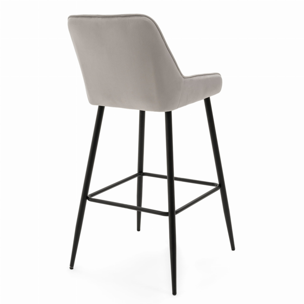 Барный стул Just Sit PADRA обит высококачественным бархатом серого цвета Киев - изображение 7