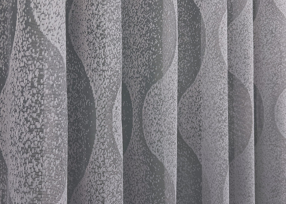 Тюль VR-Textil 1984т Жакард Сірий 400х270 см (42-1014) Київ - фото 6