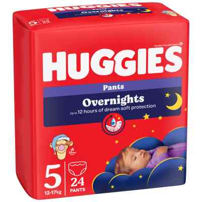 Підгузки Huggies Overnights Pants Трусики 5 12-17 кг 24 шт. (5029053581095) Вінниця