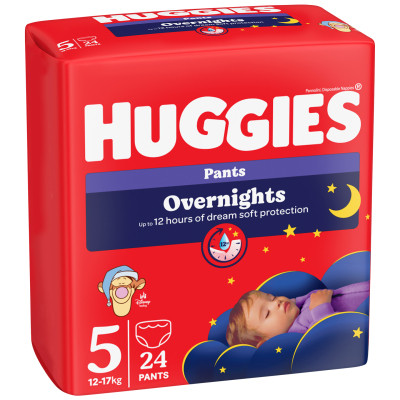 Підгузки Huggies Overnights Pants Трусики 5 12-17 кг 24 шт. (5029053581095) Вінниця - фото 1