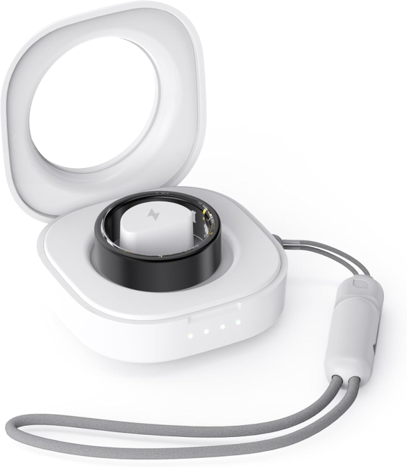 Розумне кільце Smart Ring SUNOL Black (Size 9): моніторинг здоров'я, сну, тиску та кисню, IP68, iOS/Android + Зарядний кейс Київ - фото 3