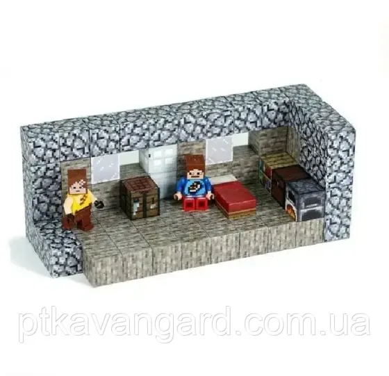 Конструктор магнітний майнкрафт 81 магнітних блоків кам'яний будинок Dream World LZCK 056 Хмельницький