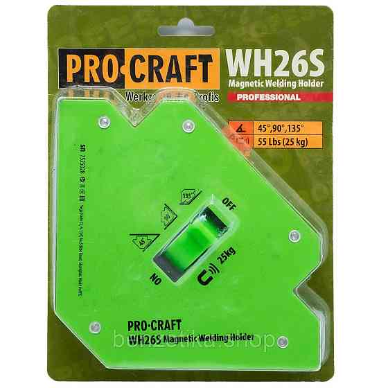 Магнітний кутник для зварювання Procraft WH26S Киев