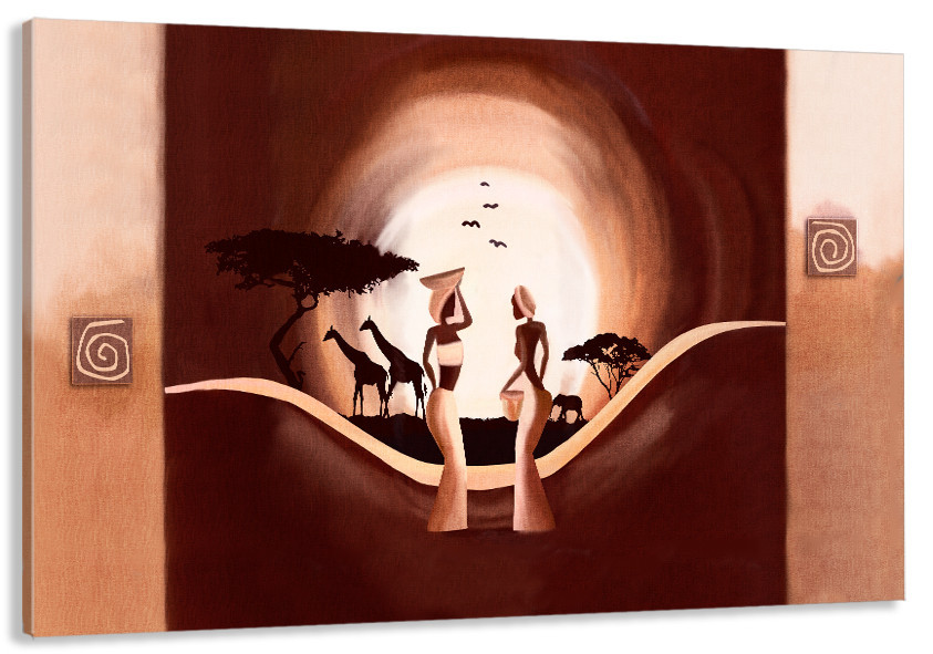 Картина холст в гостиную / спальню  Африканський колорит   MLP_167 80х160см Киев - изображение 1