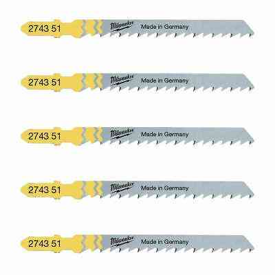 Полотна для лобзика T101D MILWAUKEE, 75мм/ крок зуба 4мм, (5шт), (деревина, чистий різ) Одеса