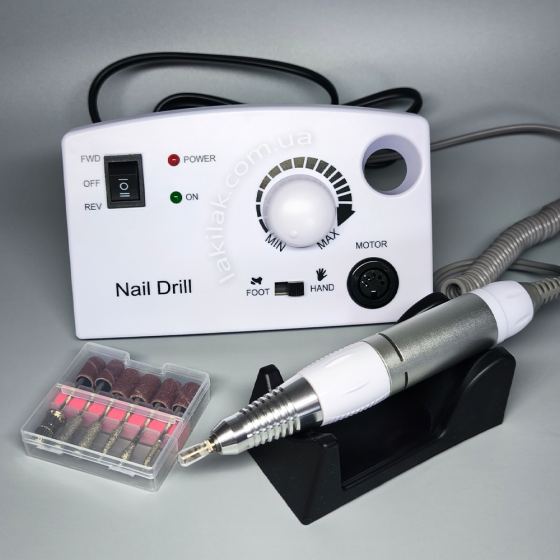 Фрезер для манікюру Nail Drill ZS-602 65W 45тис. об/хв (білий) Херсон