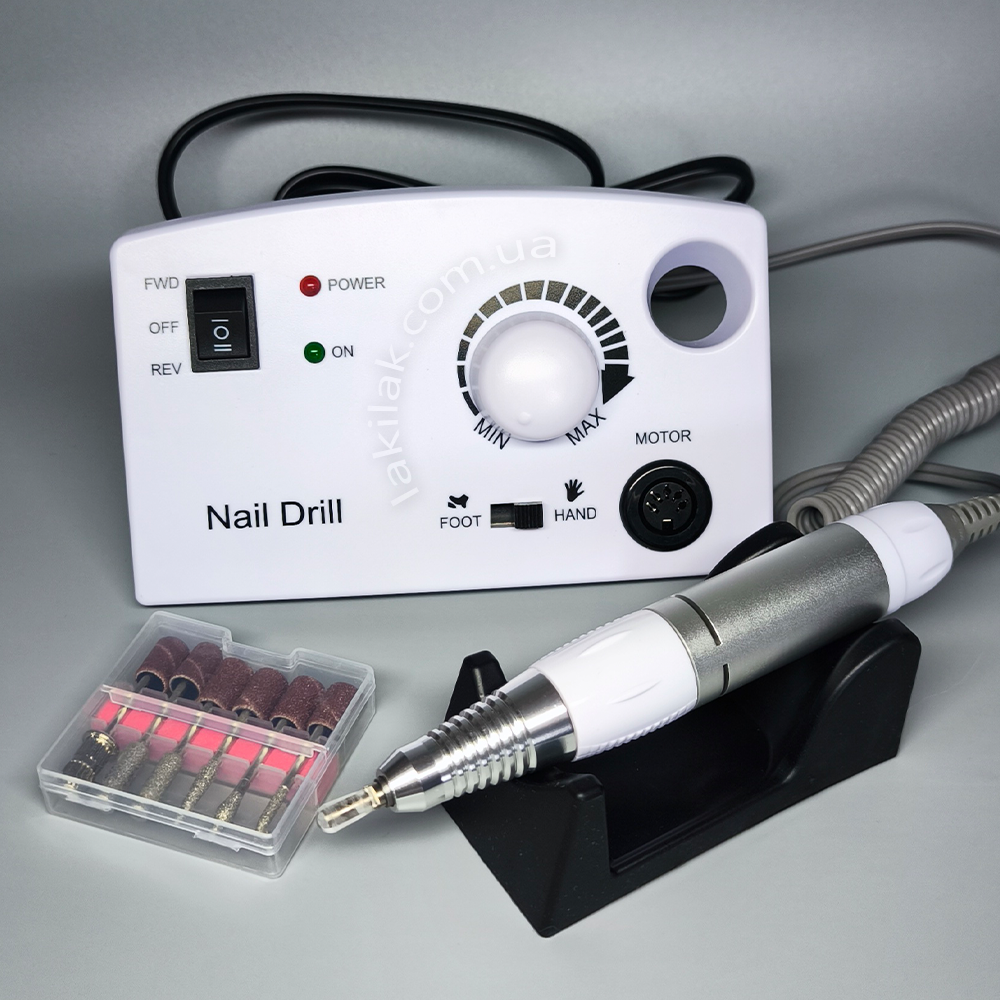 Фрезер для манікюру Nail Drill ZS-602 65W 45тис. об/хв (білий) Херсон - фото 1