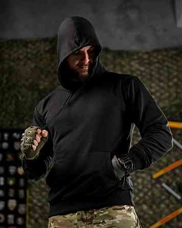 Тактическая худи MAKLIN Girl черная ДЛ7047 Одесса