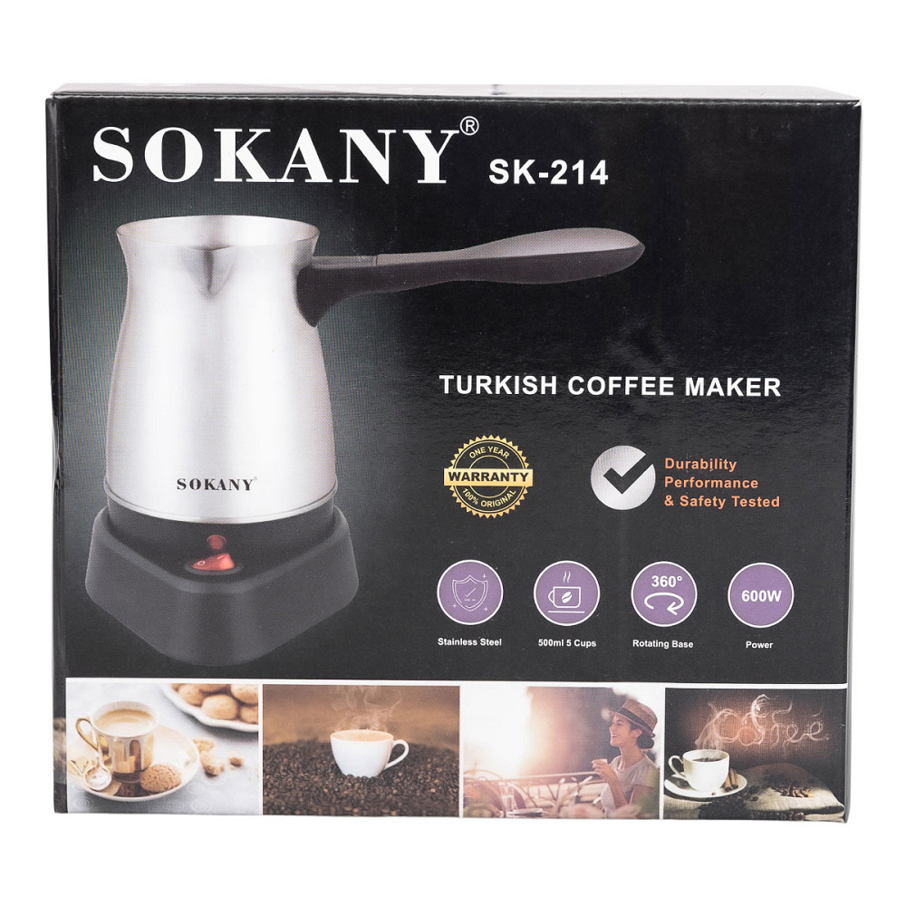 Sokany Електротурка Sokany кавоварка для дому 500 мл SK-214 Коломыя - изображение 2