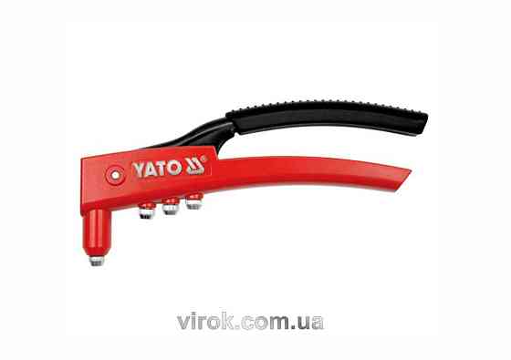 Заклепочник ручний YATO для нітів Ø= 2,4; 3,2; 4,0; 4,8 мм, l = 280 мм [6/24] Одеса