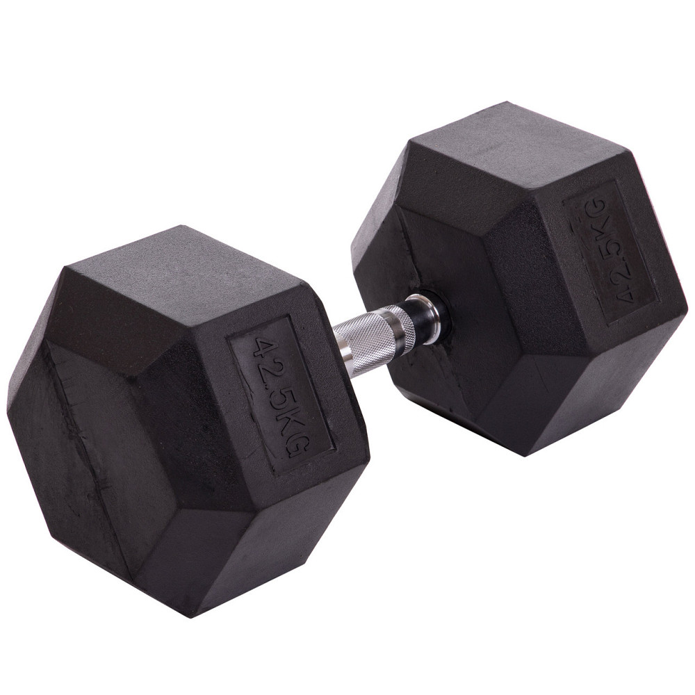 Гантель 42.5 кг суцільна шестигранна Zelart-2679-42_5 Київ - фото 2