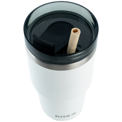 Термокружка Kite 600 мл біла (K24-1206-1) Вінниця - фото 4