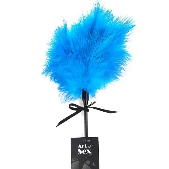 Лоскітка зі шлепалкою Піка Art of Sex - Puff Peak, колір Блакитний Львів