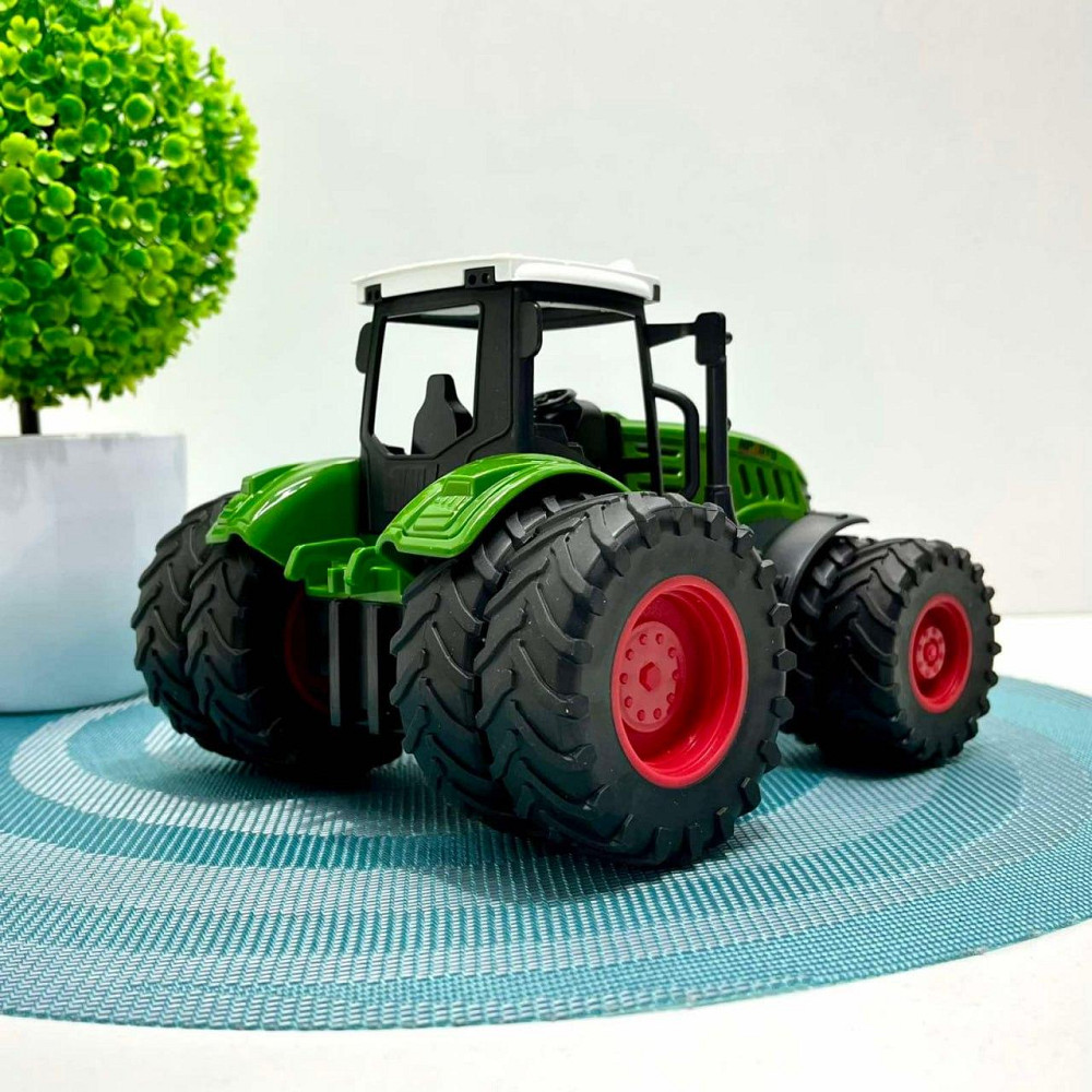 Трактор іграшковий масштаб 1:24 гумові колеса Зелений (99-75A) Чернигов - изображение 4