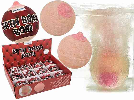 Бомбочка для ванни у формі грудей 180 gr - truskawka Sex Aura Київ