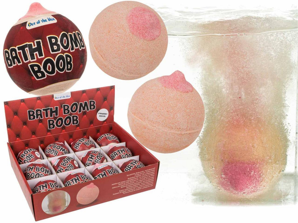 Бомбочка для ванни у формі грудей 180 gr - truskawka Sex Aura Київ - фото 1