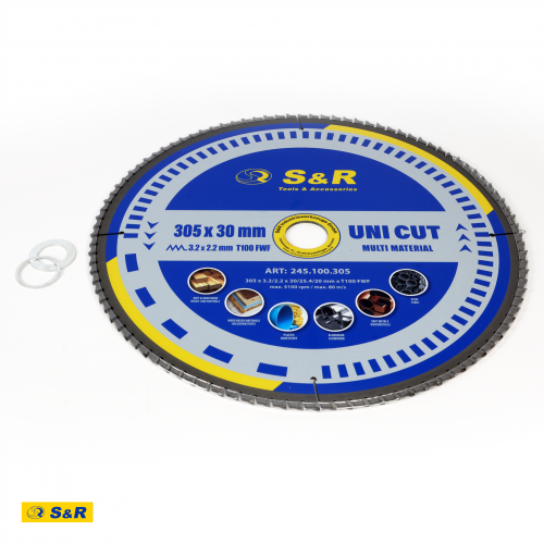 Диск пиляльний універсальний S&R UniCut Meister FWF 305х30х3,2 мм Одеса - фото 9