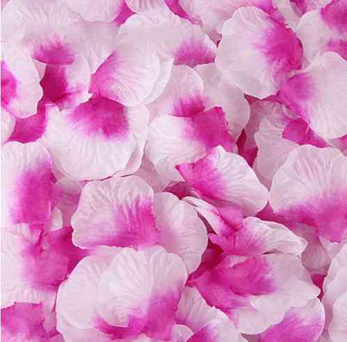 Пелюстки троянд штучні 100 штук 45 на 45 мм біло-фіолетовий Київ