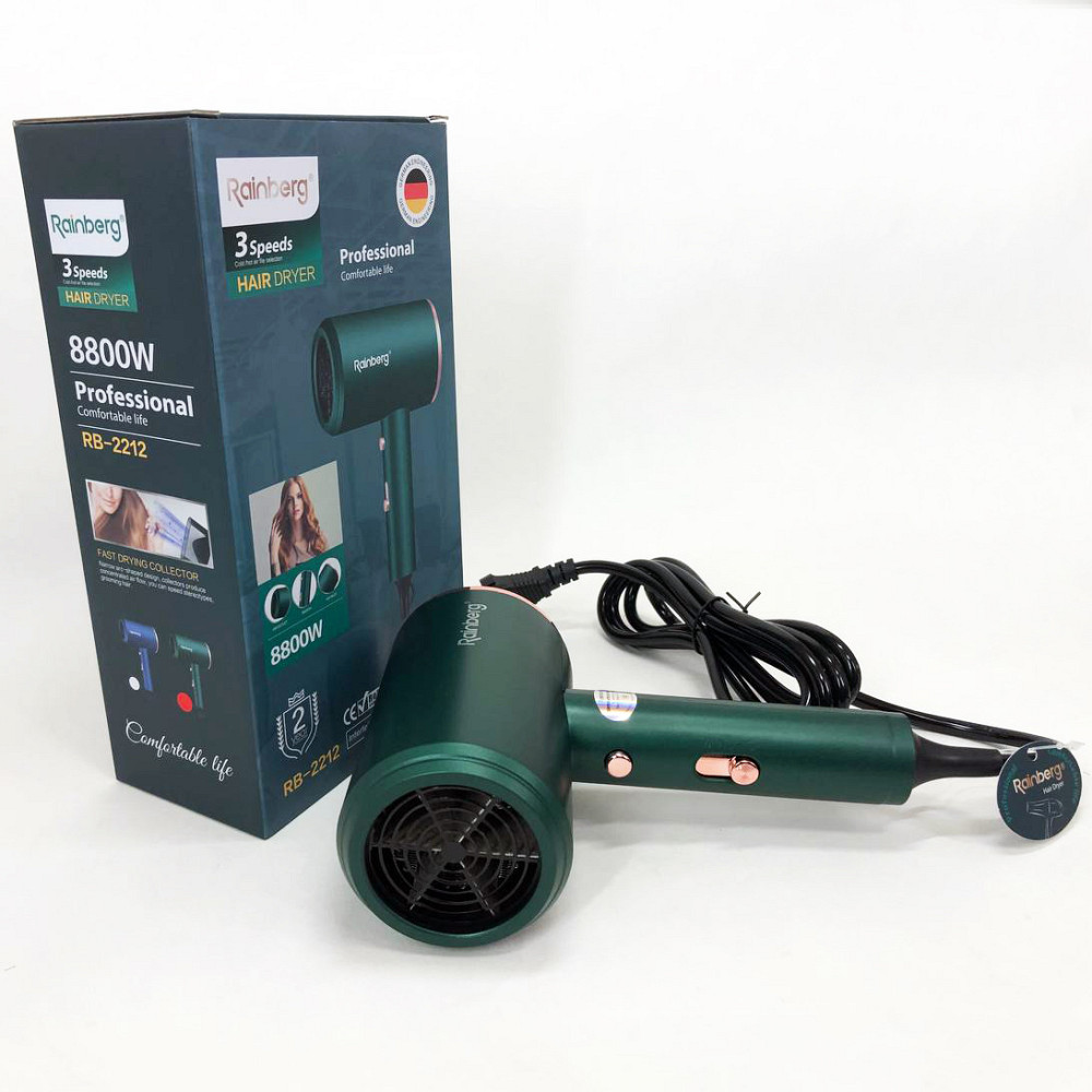 Фен для эффективной укладки волос, Профессиональный фен оригинал Мощный универсальный FY-69 Львов - изображение 2