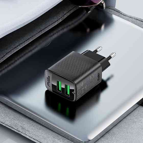 Сетевое зарядное устройство ACEFAST A86 12W (USB-A+USB-A) dual port charger  Black Киев